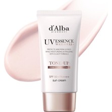 Asitan Italyan Beyaz Trüf Waterfull Tone-Up Sunscreen, Saf ve Vegan Hibrit Pembe Renkli Nemlendirici Krem
