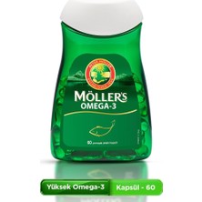 Asitan Möller's Omega 3 Kapsül 60 Adet; Ifos Onaylı, Epa 640 Mg, Dha 480 Mg, Saf Balık Yağı. Günlük