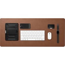 Asitan Spigen Regnum Büyük Boy 90X40CM Mouse Pad Vegan Deri LD302 Kahverengi - APP04763 (Spigen Tr Garant