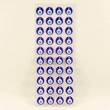 Asitan Parti Vitrini Nazar Boncuğu Sticker 40 Adet 1.3 cm x 1.4 cm