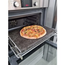 Asitan Doğal Bazalt Fırın Taşı - Tam Fırın Boyutu (30X40CM) - Pizza Tasi, Ekmek Tasi, Mangal Tasi