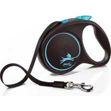 Asitan Flexi Black Design M Beden Mavi 5mt Şerit Tasma