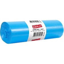 Asitan Koroplast Jumbo Endüstriyel Çöp Torbası 10'lu 80X110 Cm, Dayanıklı & Sızdırmaz, Çift Katlı