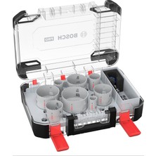 Asitan 11 x Pro Multi Material Power Change Plus Delik Açma Testeresi Seti, Şeffaf Kılıf (Yumuşak Ahş