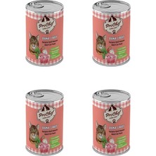 Asitan 4 Adet 415 gr Yetişkin Dana Etli & Tahılsız Kıyılmış Kedi Maması Konserve Yaş Mama