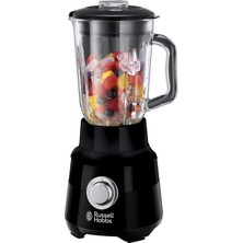 Asitan Russell Hobbs 24722-56 Blender [1,5 L Cam Kap] Mat Siyah (Güçlü 0.9ps Motor, Darbe/buz Kırma Fon
