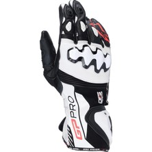 Asitan Gp Pro R4 Korumalı Motosiklet Eldiveni Siyah Beyaz