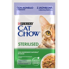 Asitan Kuzu Etli Kısırlaştırılmış Yaş Kedi Maması 85GR