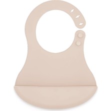 Asitan Babyjem Mini Silikon Önlük (Ekru)