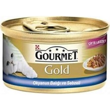 Asitan Gold Parça Etli Balık Ispanaklı Çifte Lezzeti Kedi Konservesi 85 gr (6 Adet)