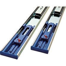 Asitan 942005 Soft-Close Rulman Çekmece Kızağı, 20 Inç, 1 Çift (2 Adet), Çinko Kaplama