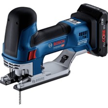 Asitan 18 V Sistem Akülü Dekupaj Testere Gst 18V-155 Sc (Çubuk Şeklinde, 2 x Pil Procore 4.0AH, Hızlı