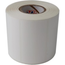 Asitan Pp Opak 80MM x 40MM Ruloda 1000 Adet 40MM Kuka Çapında Yırtılmaya Dayanıklı Etiket