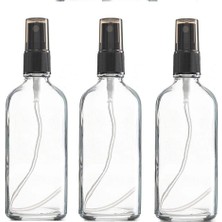 Asitan Paradise 3 Adet 50 ml Cam Yeniden Doldurulabilir Sprey Kolonya Boş Parfüm Şişesi