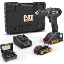 Asitan DX155.1SET 18 VOLT/2.0AH Li-Ion Çift Akülü Profesyonel Şarjlı Darbeli Matkap + DA01901 32 Parç