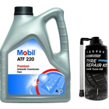 Asitan Mobil Atf 220 Otomatik Şanzıman Yağı 4 L + 00120 Carpex Lastik Tamir Kiti