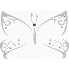 Asitan Herma Face Art Decor Yuz Susleme Etiketi Kelebek