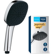 Asitan Grohe Vitalio Comfort 110 El Duşu, 2 Akışlı (Yağmur & Jet), Smartswitch, 110MM Kare Duş Başl�