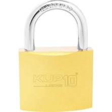 Asitan Asma Kilit Sarı 50 Mm. - 3 Anahtarlı