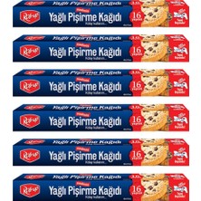 Asitan Roll Up Kesilmiş Yağlı Pişirme Kağıdı 16 Yaprak 6lı Kutu Set