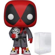 Asitan Funko Pop Marvel: Deadpool Parody - Bedtime Deadpool In Robe Vinil Figür (Uyumlu Kutu Koruyucu Kıl