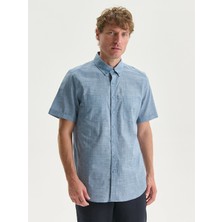 Lc Waikiki Yeni Sezon Regular Fit Kısa Kollu Poplin Erkek Gömlek