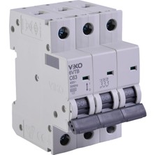 Asitan 6VTB-3C63 C63AOTOMATIK Sigorta 3X63A C 6ka