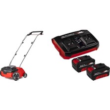 Asitan Gc-Sc 36/31 Li - Solo, Akülü Çim Havalandırma ve Einhell 18V 2x4,0 Ah Pxc Twincharger Kit, Akü