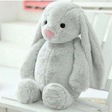 Asitan Uyku Arkadaşım Uzun Kulak Bunny Peluş Tavşan 65 cm Gri