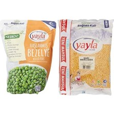 Asitan Haşlanmış Bezelye 700 gr & Sarı Mercimek 1 kg