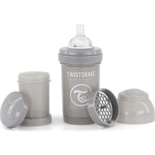 Asitan Twistshake Anti-Kolik Bebek Biberonu Gri 0+ Ay 180 ml