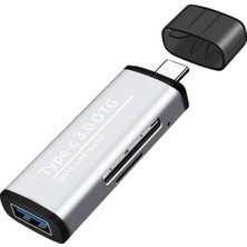 Asitan USB 3.0 Type-C Kart Okuyucu 3in1 USB Otg Sd Tf Microsd Kart Okuyucu
