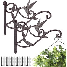 Asitan Çiçek Tutucu, Duvar, Metal, Antik Bitki Kancası, Çiçek Saksısı Için, Iç/dış Mekan, Bitkil
