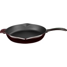 Asitan Lava Metal Premium Serisi - Döküm Kızartma Tavası, Yuvarlak, 28 Cm, Majolik Mor