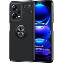 Asitan 5g Için Kılıf Kickstand Ring Holder Siyah X5 5g ile Uyumlu Kılıf - Siyah