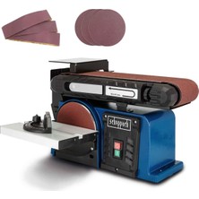 Asitan Aksesuarlı BTS900 Bantlı Disk Zımpara Makinesi | 370W Zımpara Makinesi | 230V | 2850 Dak-1 | Zı