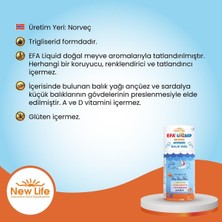 Asitan Efa Liquid Orange Balık Yağı 150 ml - 1400MG Omega 3-740MG Dha - 425MG Epa