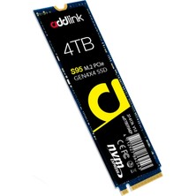 Asitan S95 Pc Depolama Yükseltme Için 4 Tb SSD 7200 Mb/s Maksimum Okuma Hızı Pcıe Nvme Gen4 Dahili Kat�