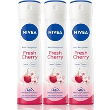 Asitan Kadın Sprey Deodorant Fresh Cherry 48 Saat Koruma 150MLX3