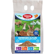 Asitan Bonnynice Bonny Nice Doğal Çam Pelet Tavşan Kafes Altlığı 1.8 kg 3 Lt (2 Adet)