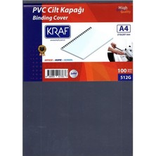 Asitan Kraf Cilt Kapağı A4 160 Mic. 100'LÜ Şeffaf 512 gr