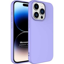 Asitan Kılıf Apple iPhone 15 Pro Max Için Groovy Soft Lila [iphone 15 Pro Max ile Uyumlu Kılıf - Lila]