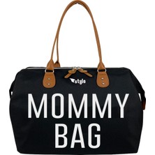 Asitan Stylo Usa Mommy Bag Anne Bebek Bakım ve Kadın Çantası (Sıyah)