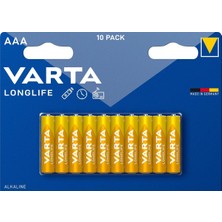 Asitan Varta Longlife Aaa Alkalin Kalem Pil 10'lu Paket