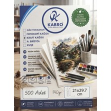 Premium Kraft Kağıt A4 140GR 500’LÜ | 21X29,7 cm Yazıcı, Baskı ve El Işi Kağıdı