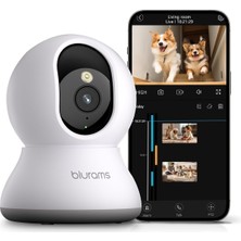 Asitan Pet Kamera 2k, 360 ° Kapalı Güvenlik Kamerası, Telefon Uygulamalı Köpek Kamerası, Ev Güvenli