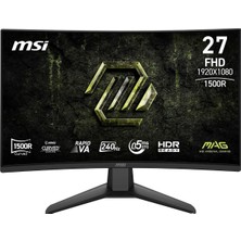 Asitan 27 Mag 274CF X24, Gaming Monitör, Fhd, 16:9, Curve 1500R, Rapid Va, 240Hz, 0.5ms, Freesync Premium