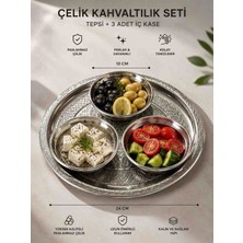 Layla Copper Çelik Kahvaltılık Çerezlik Çelik Kahvaltı Seti