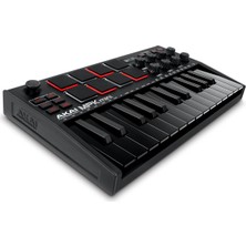 Asitan Mpk Mini Mk3 USB Mıdı Klavye Controller, 25 Mini Tuş, Arkadan Aydınlatmalı 8 Bateri Pedi, 8 Düğ