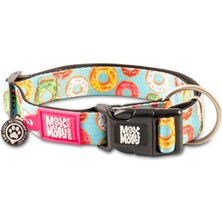 Asitan Max & Molly Urban Pets Original Serisi Akıllı Künyeli Köpek Boyun Tasması (S, Donuts)